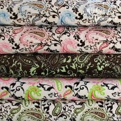 Minky Paisley Print Fabric Minky Paisley Print Fabric