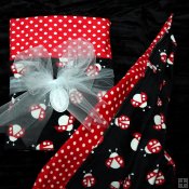 Minky Ladybug Print Blanket - Ladybug/Black-Red and Red/White Polka Dot Minky Ladybug Print Blanket - Ladybug/Black-Red and Red/White Polka Dot