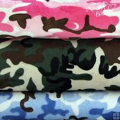 Minky Camouflage Print Fabric Minky Camouflage Print Fabric