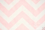 Minky Chevron - Blush/White Minky Chevron - Blush/White