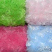 Minky Rose Swirl Fabric Minky Rose Swirl Fabric