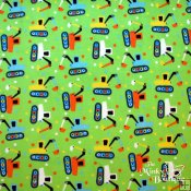 Minky Studio Collection Dig Dig Print Fabric - Green Minky Studio Collection Dig Dig Print Fabric - Green