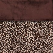 Minky Animal Print Blanket - Cheetah/Minky Smooth Brown Minky Animal Print Blanket - Cheetah/Minky Smooth Brown