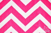 Minky Chevron - Fuchsia/Snow Minky Chevron - Fuchsia/Snow