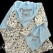 Custom Minky Baby & Security Blanket Gift Set Custom Minky Baby & Security Blanket Gift Set