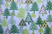 Robert Kaufman Minky Print Fabric - Christmas - Christmas Trees Robert Kaufman Minky Print Fabric - Christmas - Christmas Trees