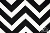 Minky Chevron - Black/Snow Minky Chevron - Black/Snow