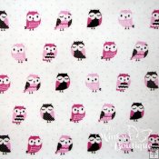 Minky Owl Print Fabric Minky Owl Print Fabric